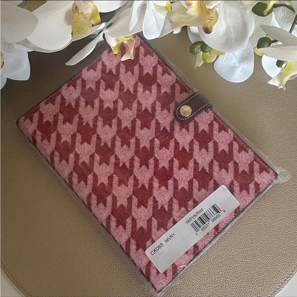 NWT ♥️ Coach LIMITED EDITION Houndstooth Notebook • Signature Canvas & Leather - Picture 5 of 7